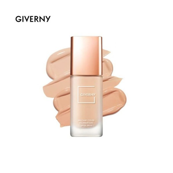 B&H Cosmetic GIVERNY Milchak Cover Foundation SPF30 PA++ 30ml, Shade:23