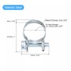 sourcing map 15-17mm Mini Fuel Injection Hose Clamp Zinc Plated