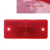 6 x Red Reflectors Rear Reflector Reflective Cat Eyes Rectangular