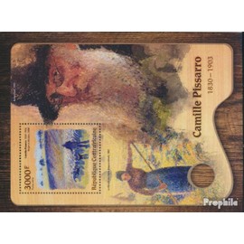 Prophila Collection Central African Republic Block 1522 (Complete Edition) Mint NH ** MNH 2016 Camille Pissarro (Stamps for Collectors) Painting