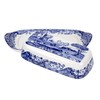 Spode Blue Italian Collection Butter Dish, Made of Porcelain, Butter