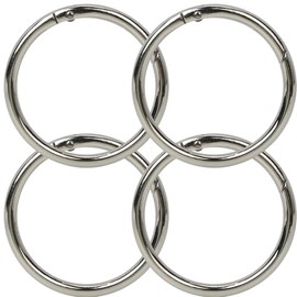 MagZen Round Carabiner, 2.0 inches (50 mm), Circle Carabiner, Hook, Keyring, Set of 4