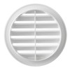 La Ventilazione T10B White Plastic Round Air Vent Grille 120mm