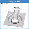 uxcell 2 Pack Shower Drain Strainer, 3.2" x 2.6" 304