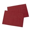Casual Dining 13 x 18-inch Faux Silk Placemats, Burgundy, Pack