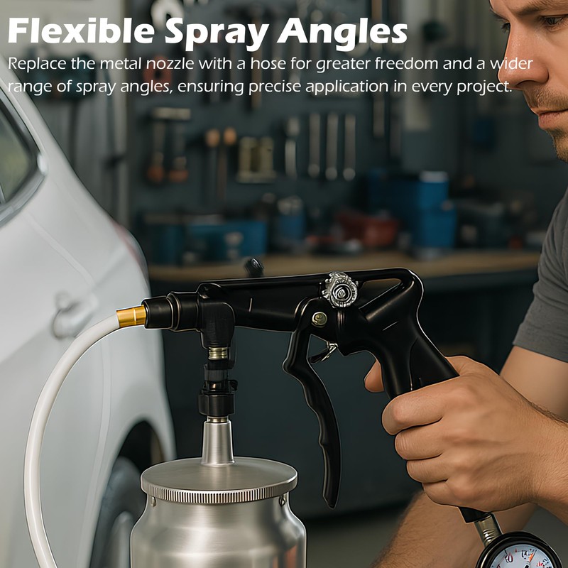 Undercoating Spray Gun with 100ml Suction Feed Cup, Undercoat Air