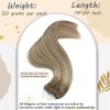 Ugeat Extensiones Cabello Natural Balayage Color Marrón 14in 50gr