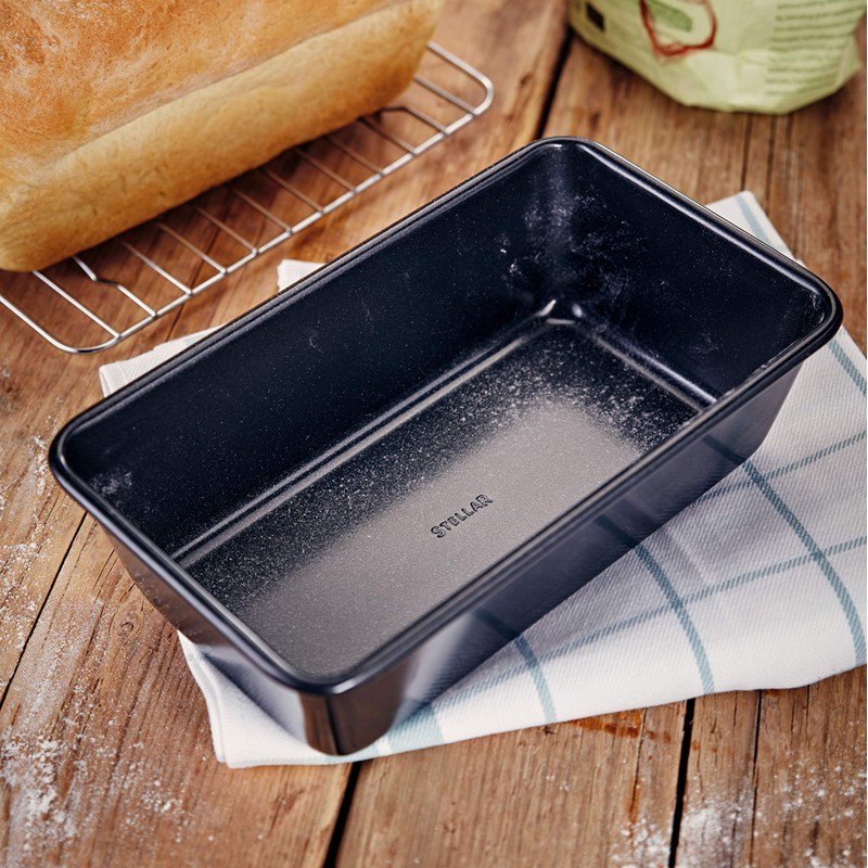 Stellar SB58 2lb Non-Stick Loaf Tin, Dishwasher Safe 23cm x