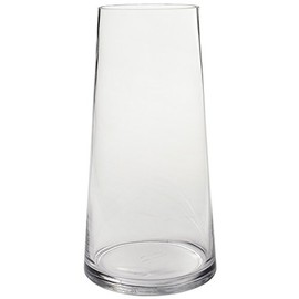 Couronne Company, Clear, Harligen Recycled Glass Vase, 7272, 12 Inches Tall, 82.2 Ounce Capacity, 1 Piece, 2430ml