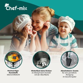 Chef-Mix Spatula Dough Scraper Replacement for Vоrwerk Thermоmix Spatula TM6 TM5 TM31 - Food-Grade Plastic Thermоmix Spatula TM5 & Spatula Thermоmix TM6 - Thermоmix TM5 Accessories & Thermоmix