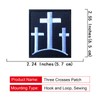 EmWoot 7PCS Cross Flag Patches Three Crosses Patches Jesus Patch