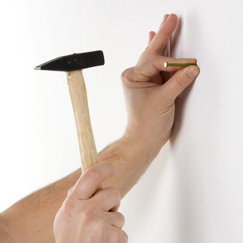 sourcing map Pack of 50 Hardware Nails Tip Wall Cement