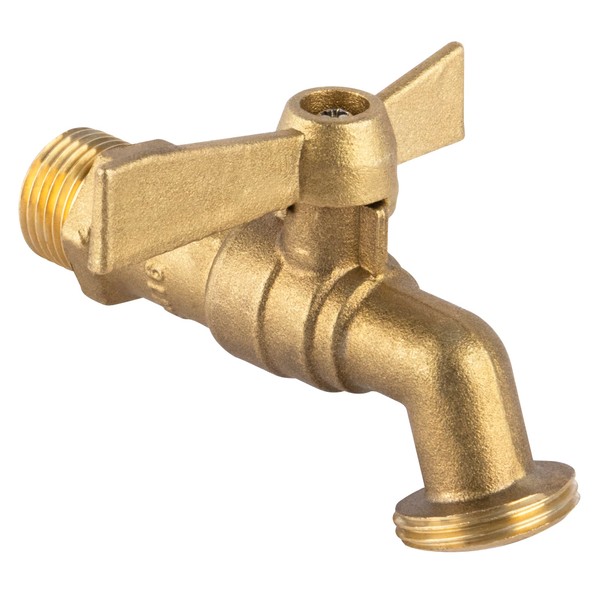 Boutt 2180330 R15P 1/4 Turn Garden Lever Tap Brass 15