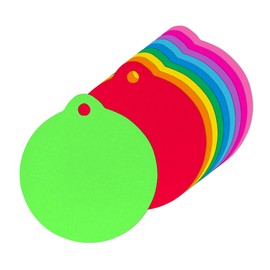 Hygloss Pre-Cut Ornament Shapes for DIY Holiday Arts and Crafts, Christmas Trees, Gifts Tags Bright Cardstock-3-Inches, 240 Pcs, Assorted Colors