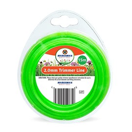 VONRUSS-UK 15M Garden Strimmer Trimmer Line Cord 1.2mm 1.6mm 2mm Nylon Wire Garden Grass (2.0mm x 15m)
