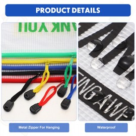 Tenceur 50 Pcs Inspirational Pencil Pouch Operation Christmas Bulk Items Mesh Zipper Pouch Document Folders Toiletry Bag Office Travel Supplies Appreciation Gifts for Teacher Employee (Thank You)