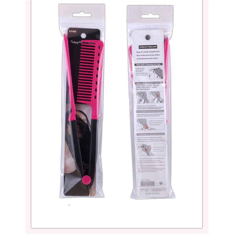1Pc DIY Salon Hair Brush Combs Hairdressing Styling Hair Straightener