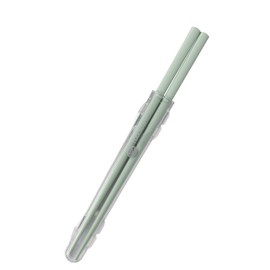 CBJAPAN DSK Chopsticks with Case, Antibacterial Specifications, Green, Dishwasher Safe, Bento Chopsticks 8.1 inches (20.5 cm), No Crunching, Dedicated Case for Easy Access and Removal, Natural Wood,