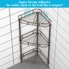 HuggieGems 3 Tier Floor Standing Corner Shower Caddy Organizer Shelf