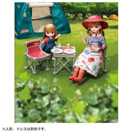 Takara Tomy Licca-chan LF-09 Camping Chair & Table Set (Coleman Collaboration), Dress Up, Pretend Play, Toy, Ages 3 and Up
