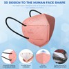 60/100 Pcs KN95 Face Mask for Adults,5 Layer Cup Dust