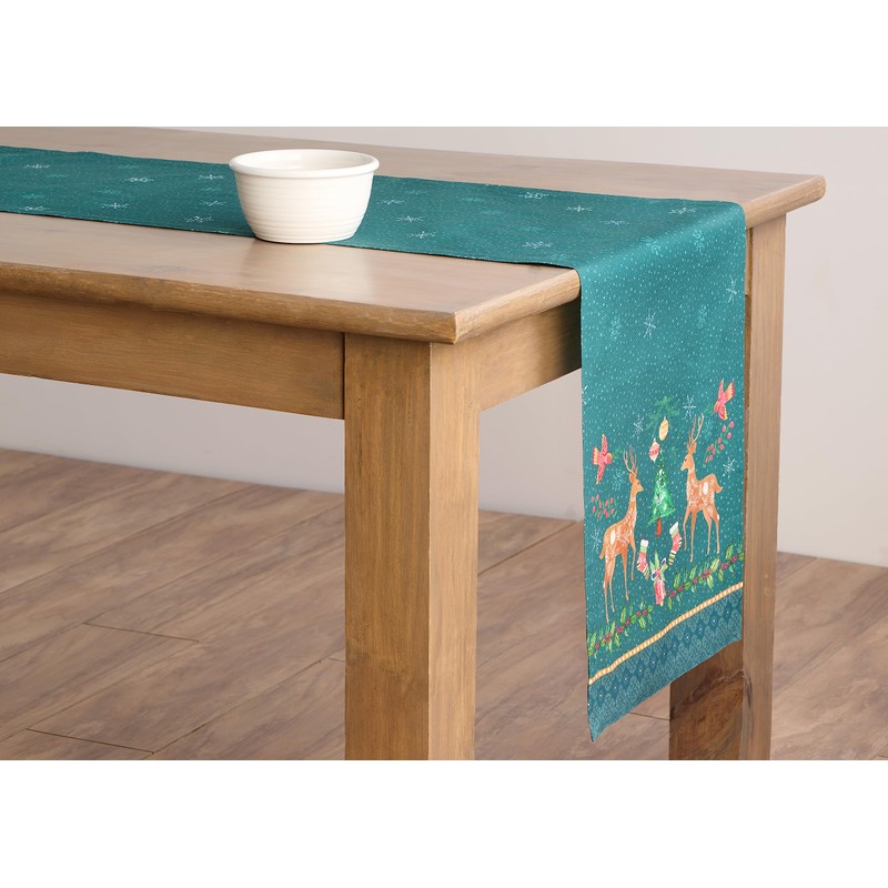 Maison d' Hermine Hygge Christmas 100% Cotton Table Runner for