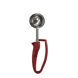 Zeroll 2024 Universal Standard Length EZ Disher Food Portion Control Scoop Designed for Right or Left Hand Use Dishwasher Safe NSF Approved, 2-Inch, Red