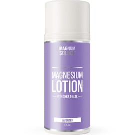 Magnesium Lotion – Super Concentrated – Made with Aloe and Shea – Safe for Kids, Made in the USA (Lavender)