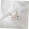 COLLBATH 1 Pair Heart Playing Card Ear Studs Women Fashion
