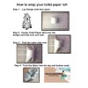BeachcraftersEMB Pink Flamingos Embroidered Decorative Toilet Paper Wrap - Bathroom