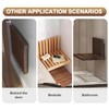 OLizee® Wall-Mounted Folding Stool Shower Seat Bench Entryway Stool Chair