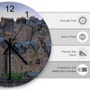 EQEY Edinburgh Scotland Wall Clock Silent Non Ticking Round Home