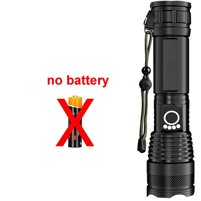 Rechargeable LED Flashlight for Outdoor Use – Aluminum Alloy Zoom