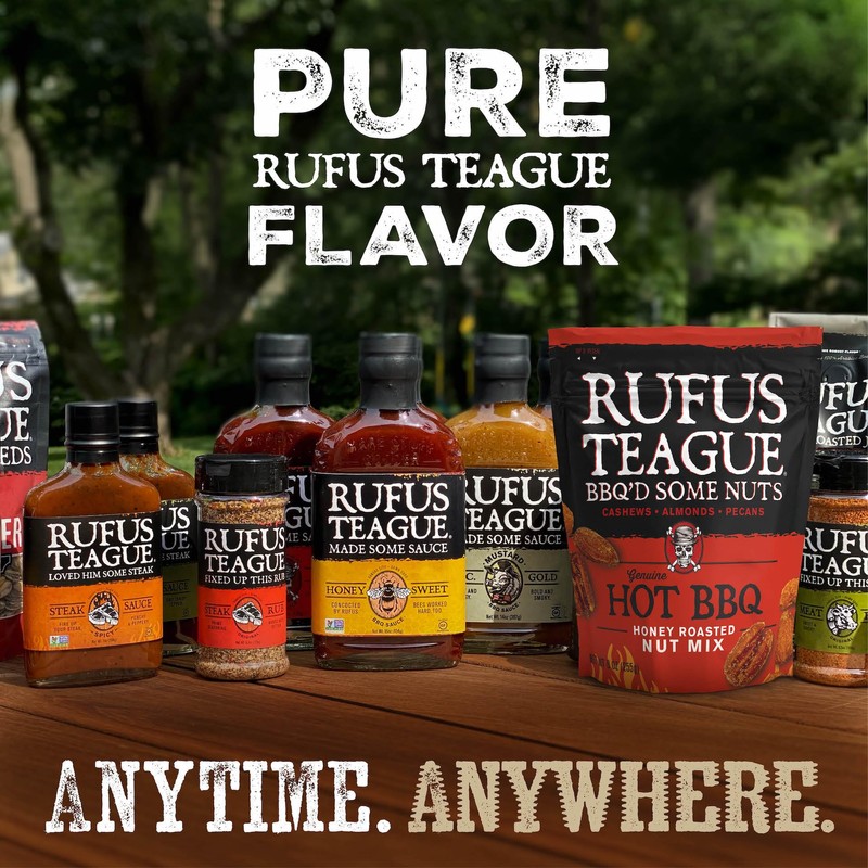 Rufus Teague Hot BBQ Honey Roasted Nuts Mix, Sweet &