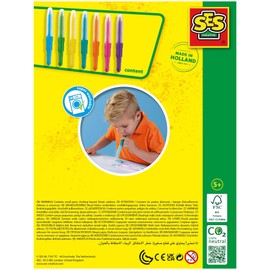 SES Creative 00275 Bubble Airbrush Colouring Pencils, Pack of 7