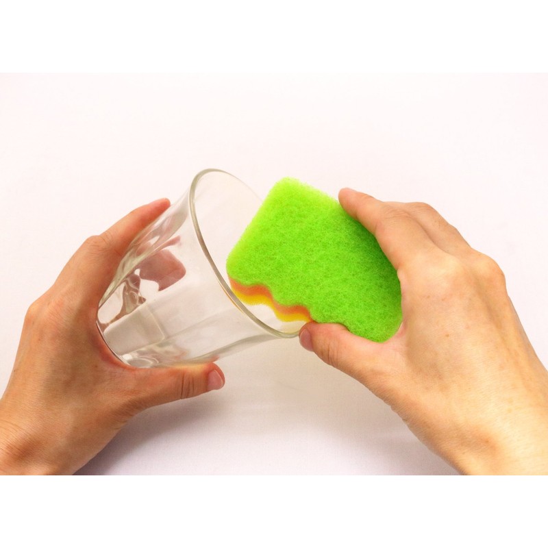 Kikulon Kitchen Sponge, Made in Japan, Clear Foaming Sponge, Mini