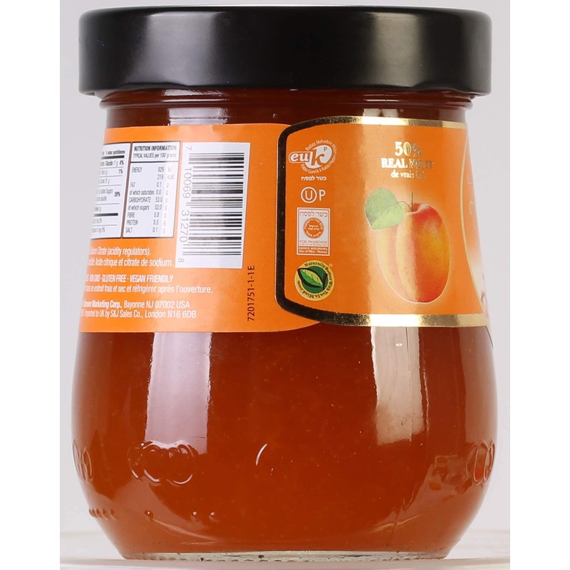 Tuscanini Premium Italian Apricot Preserves, 11.64 oz Jar (3 Pack)