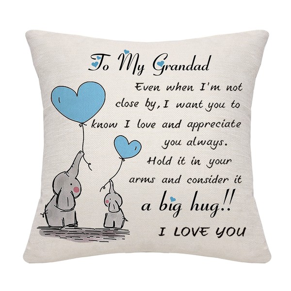 Grandad Even When I'm Not Close by Throw Pillow Cover