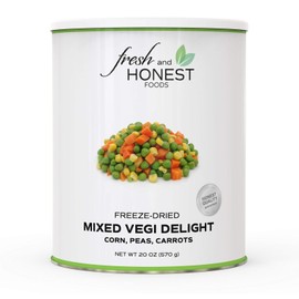 Fresh and Honest Foods Mixed Vegi Corn, Peas, Carrots 20 OZ #10 Can