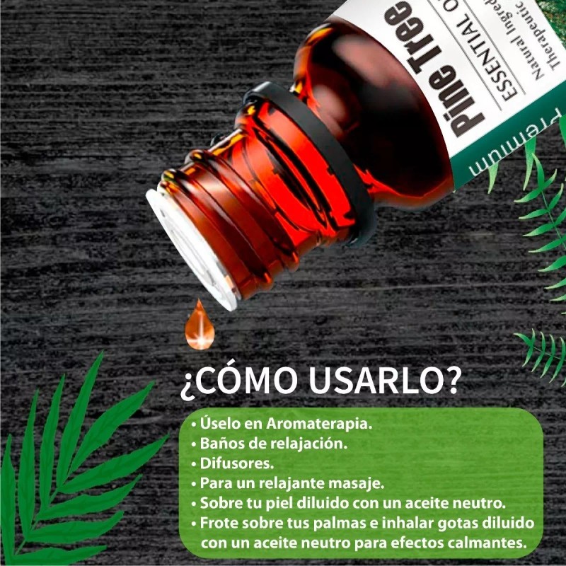 UVa Natural Aceite Esencial De Pino 100% Natural Puro Uva