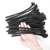 0.8cm Width 12Inch 50 Strands Dreadlock Extensions Real Human Hair