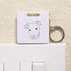 Azeeda 'Pit Bull Terrier' Keyring Tape Measure/Spirit Level Tool (KM00040423)