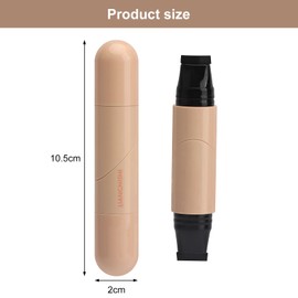 2 Stück (Schwarz + Braun) Eyeliner-Stempel,Doppelkopf Eyeliner Stempel Set Smudge Resistant Formula Quick Dry Ink Black Color Ideal für Partys, Reisen, Workdays, Weddings