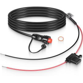 Unbranded for Garmin GLS GPSMAP GSD LiveScope 010-11425-01 Threaded Power Cable 6ft./1.8m