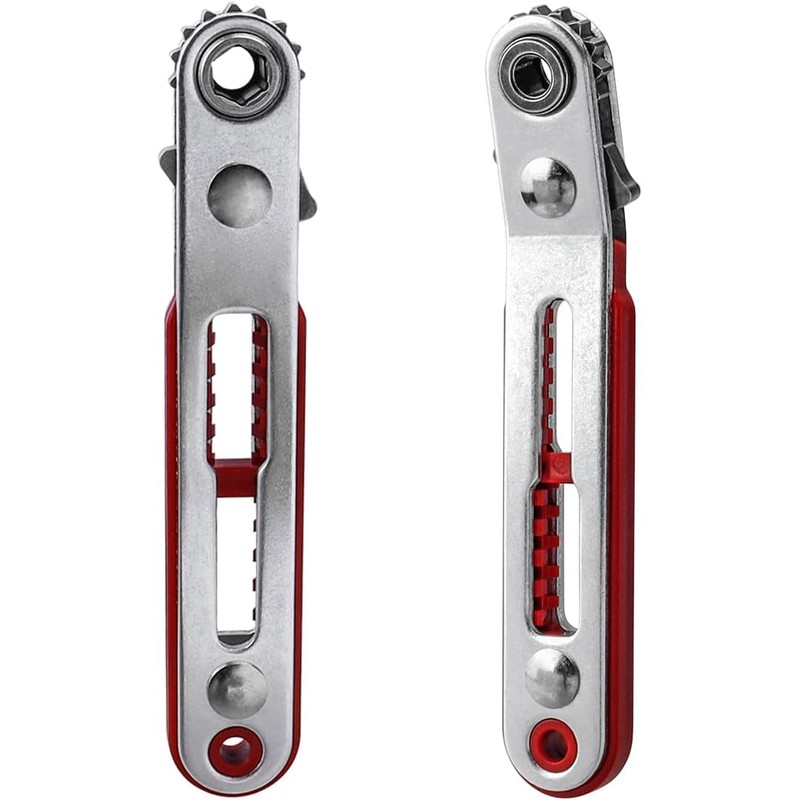 Bestgle 2pcs Mini Ratchet Wrench Set, 1/4" Drive Socket High