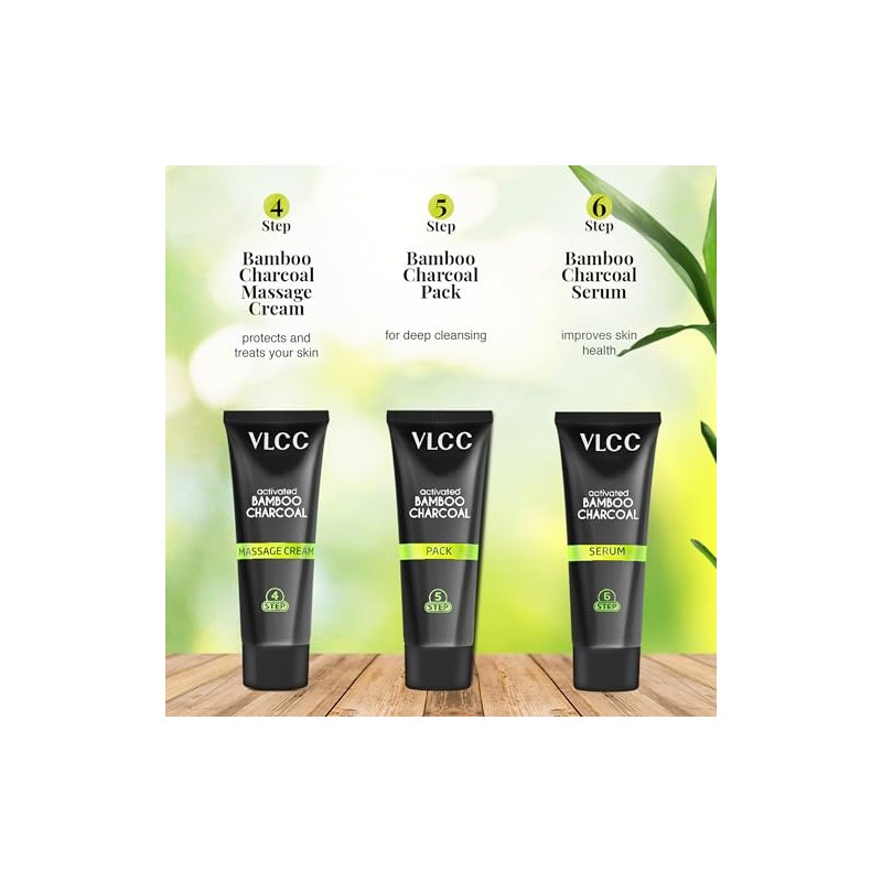 Vlcc Kit Facial Incluye Productos Cuidado Piel Carbón Bambú Activado