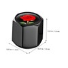Zerodeko 4pcs Cute Red Rose Tire Valve Stem Caps Dustproof