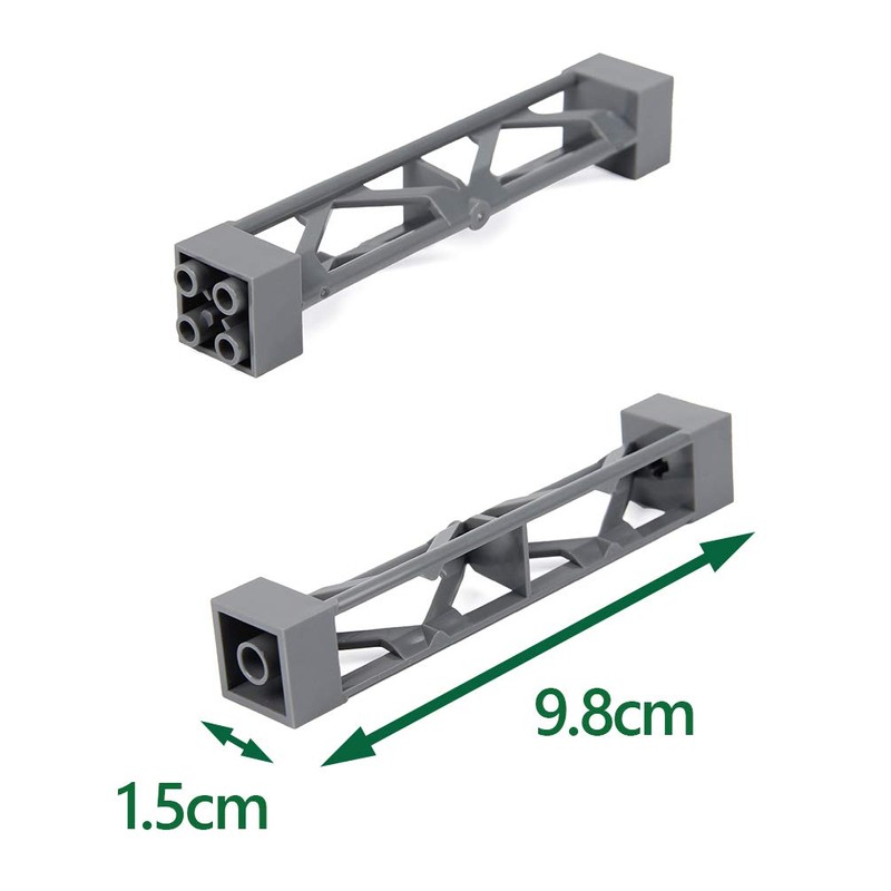 INIBUD 24pcs Classic Block Parts Compatible Foundation Plate Roof Triangular