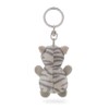 NICI Key Ring Cat Grey Striped with Clover Leaf 5