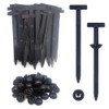 Alamic Universal Cable Tie Buckle, Heavy Duty Self-Locking Zip Ties,